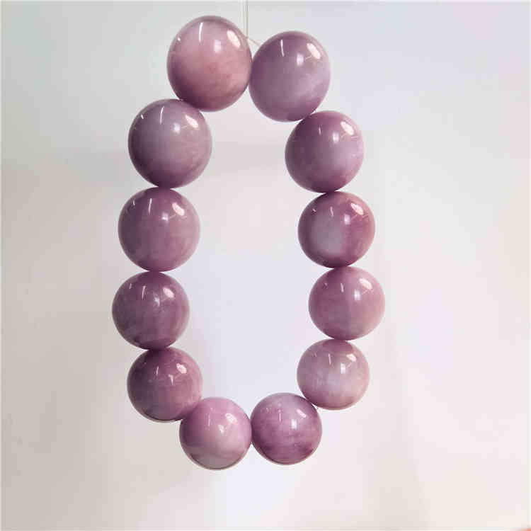 Kunzite Beaded Bracelet Lavender Pink Gemstone