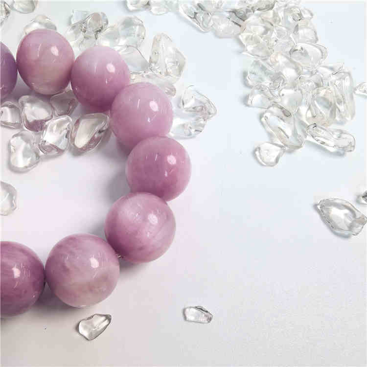 Kunzite Beaded Bracelet Lavender Pink Gemstone