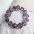 Brazilian Amethyst Phantom Quartz Beaded Bracelet